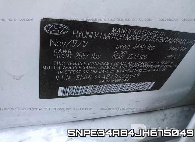 5NPE34AB4JH675049 фото 10