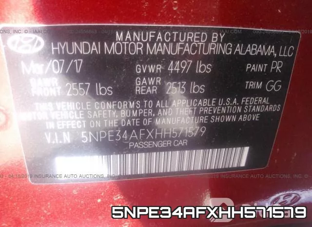 5NPE34AFXHH571579 фото 8