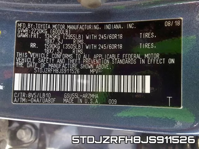 5TDJZRFH8JS911526 фото 2