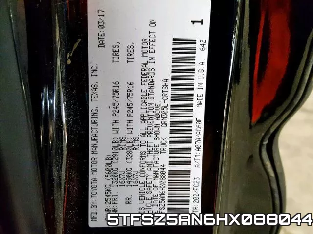 5TFSZ5AN6HX088044 фото 2