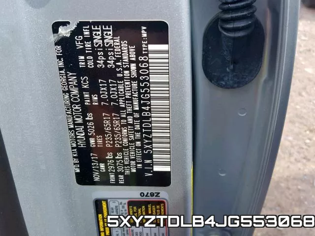 5XYZTDLB4JG553068 фото 2