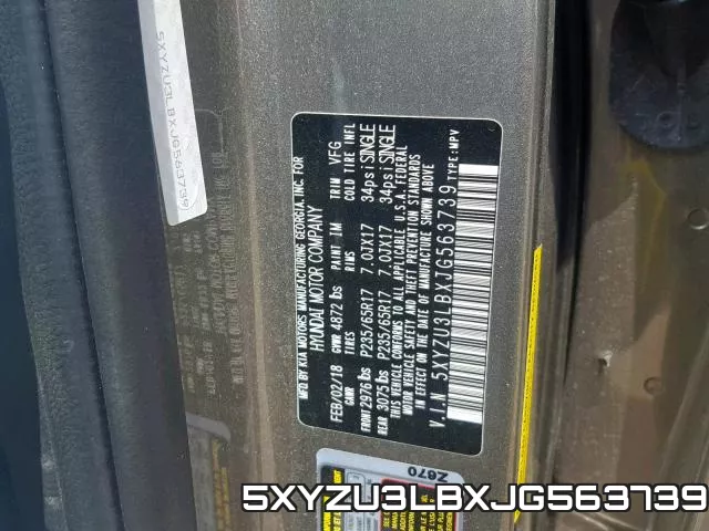 5XYZU3LBXJG563739 фото 2