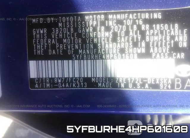 5YFBURHE4HP601608 фото 10