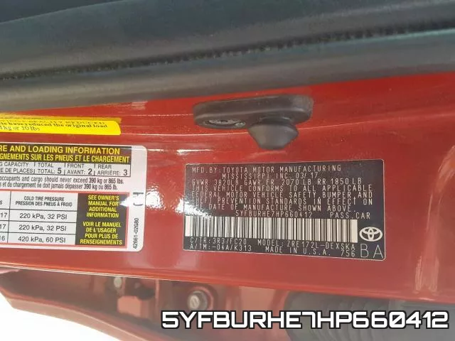 5YFBURHE7HP660412 фото 2