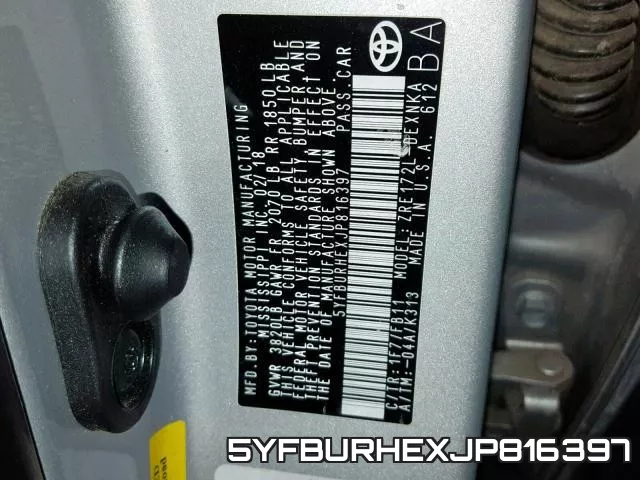 5YFBURHEXJP816397 фото 2