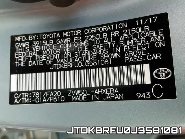 JTDKBRFU0J3581081 фото 2