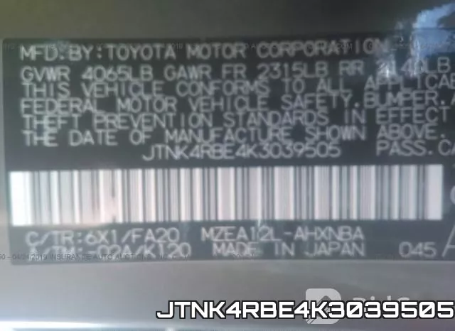 JTNK4RBE4K3039505 фото 10