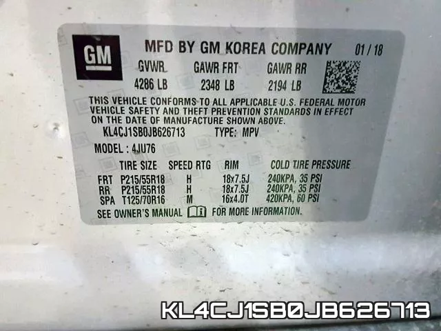 KL4CJ1SB0JB626713 фото 2