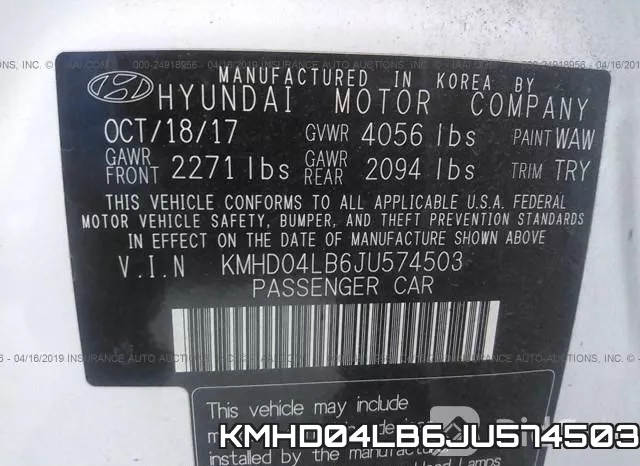 KMHD04LB6JU574503 фото 10