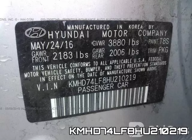 KMHD74LF8HU210219 фото 10
