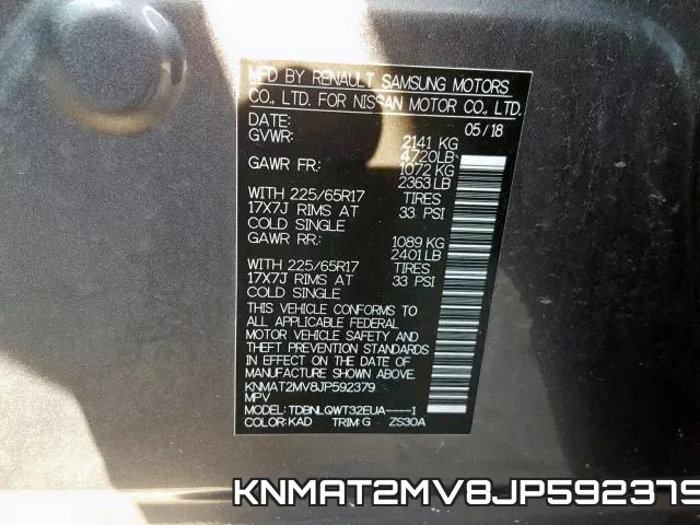 KNMAT2MV8JP592379 фото 2