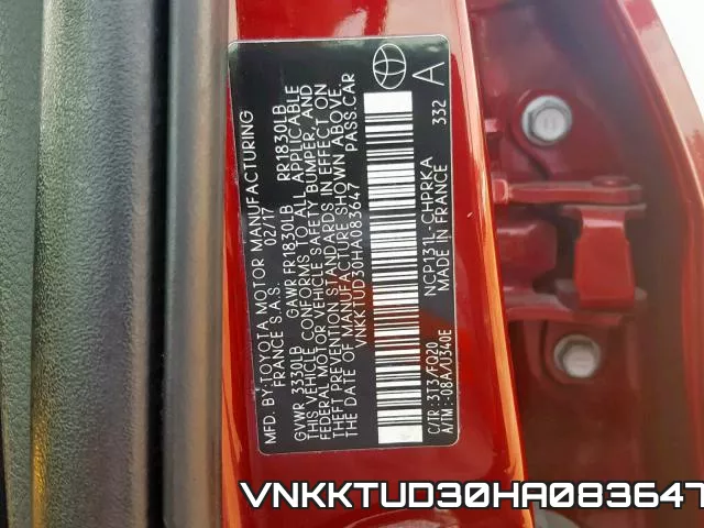 VNKKTUD30HA083647 фото 2