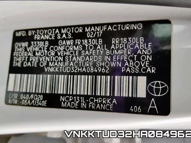 VNKKTUD32HA084962 фото 2