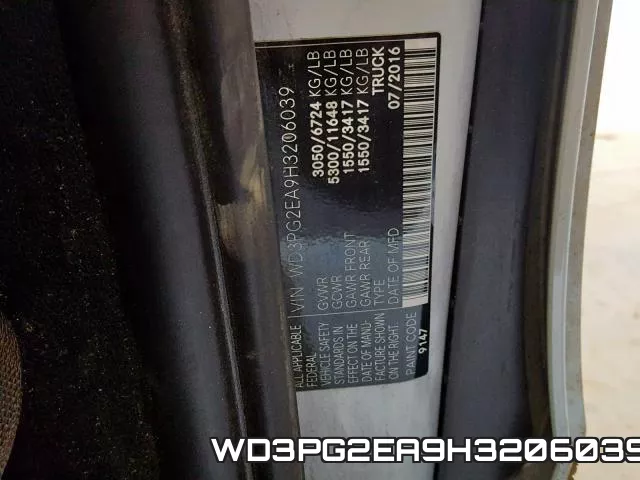 WD3PG2EA9H3206039 фото 2
