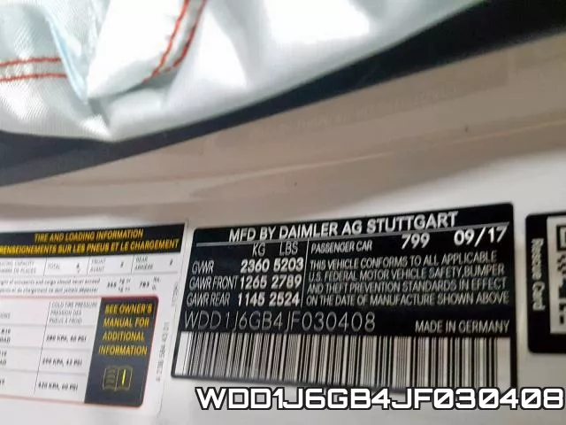 WDD1J6GB4JF030408 фото 2