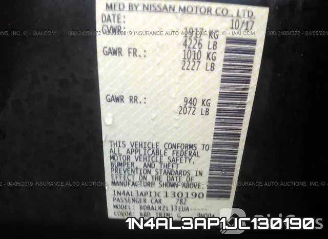 1N4AL3AP1JC130190 фото 10