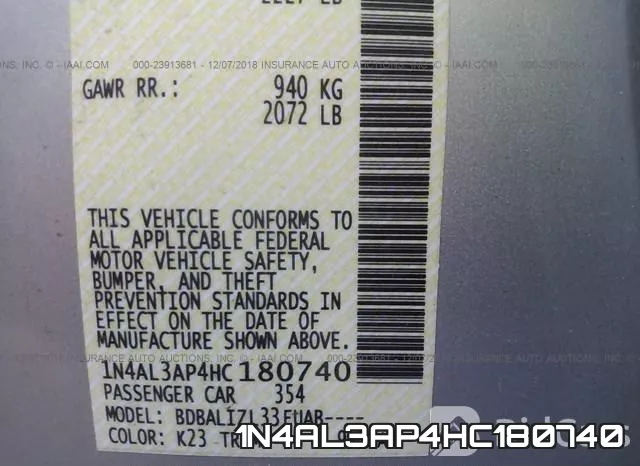 1N4AL3AP4HC180740 фото 10