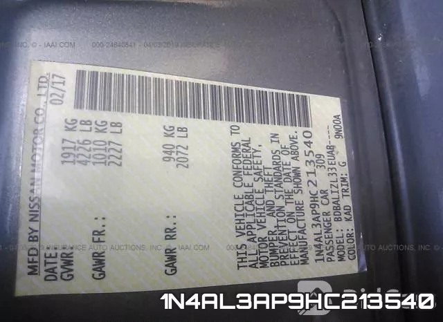 1N4AL3AP9HC213540 фото 10