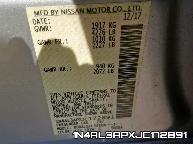 1N4AL3APXJC172891 фото 2
