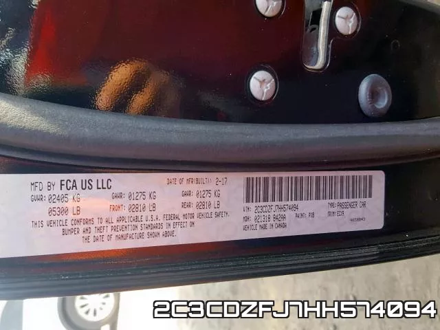 2C3CDZFJ7HH574094 фото 2
