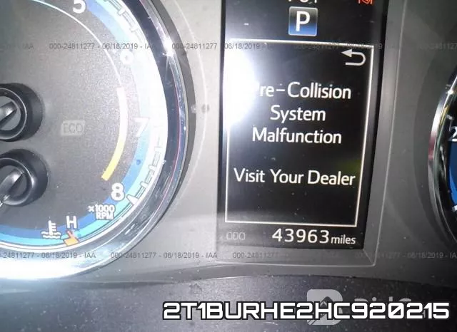2T1BURHE2HC920215 фото 8