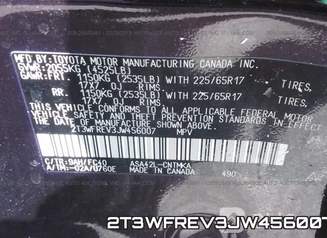 2T3WFREV3JW456007 фото 10