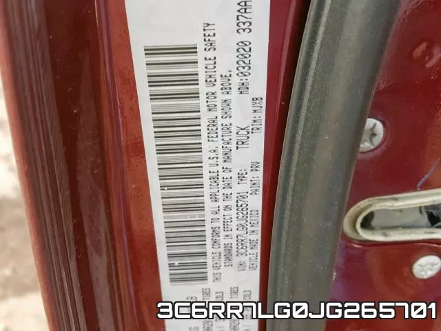 3C6RR7LG0JG265701 фото 2