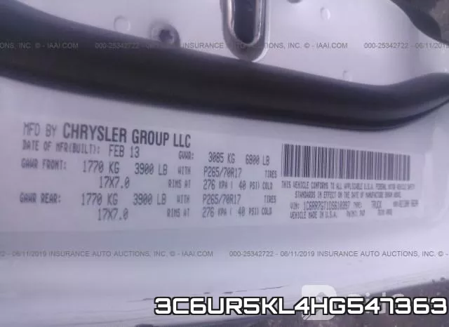 3C6UR5KL4HG547363 фото 10