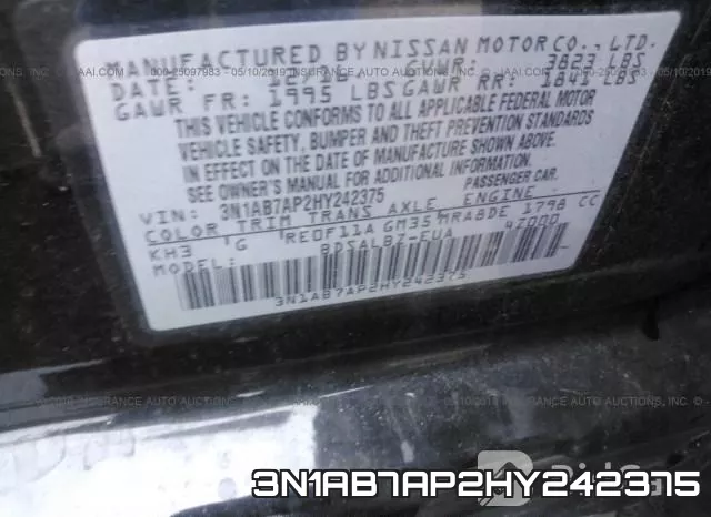 3N1AB7AP2HY242375 фото 9