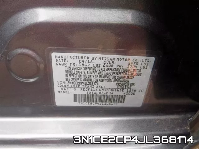 3N1CE2CP4JL368174 фото 2