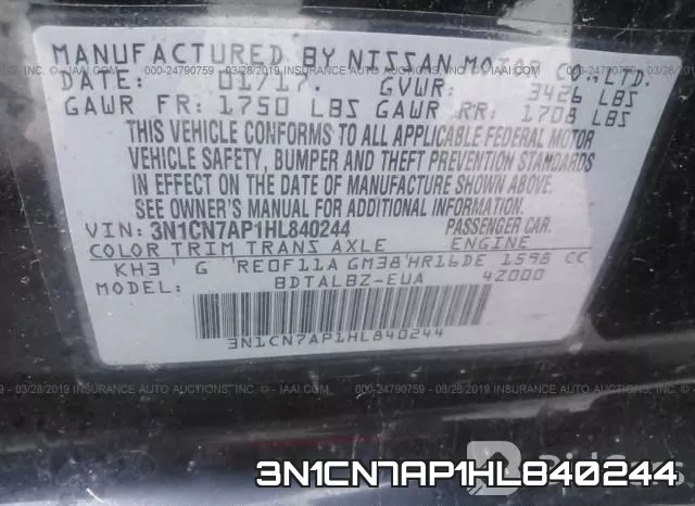 3N1CN7AP1HL840244 фото 10