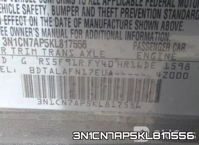 3N1CN7AP5KL817556 фото 10