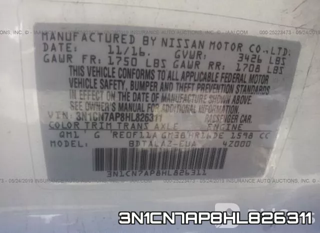 3N1CN7AP8HL826311 фото 10