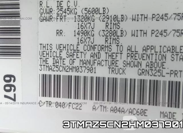 3TMAZ5CN2HM037901 фото 10
