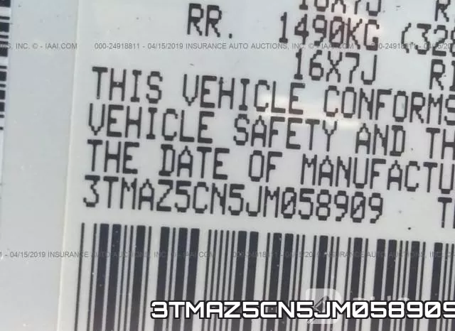 3TMAZ5CN5JM058909 фото 10