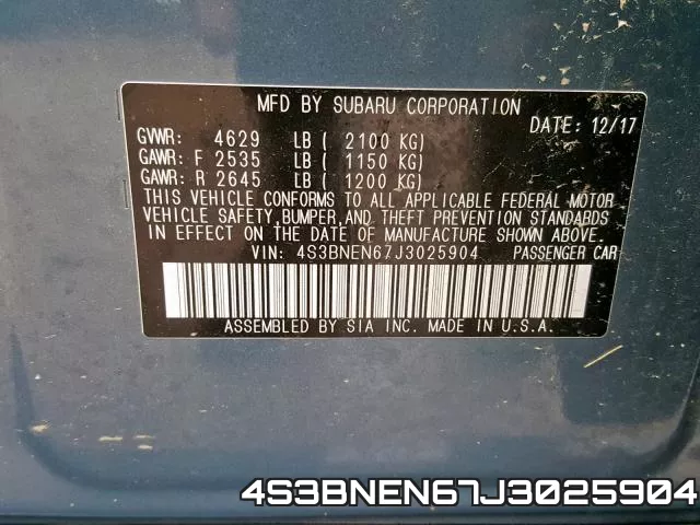 4S3BNEN67J3025904 фото 2