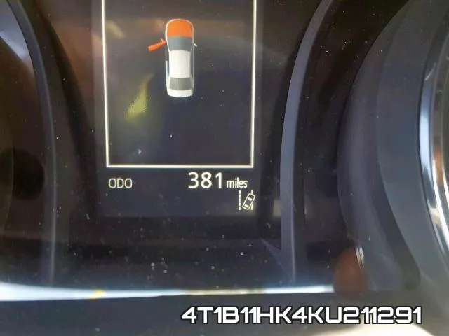 4T1B11HK4KU211291 фото 9