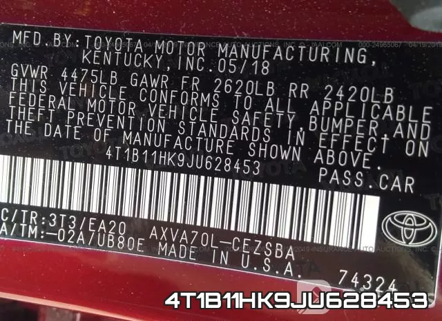 4T1B11HK9JU628453 фото 10