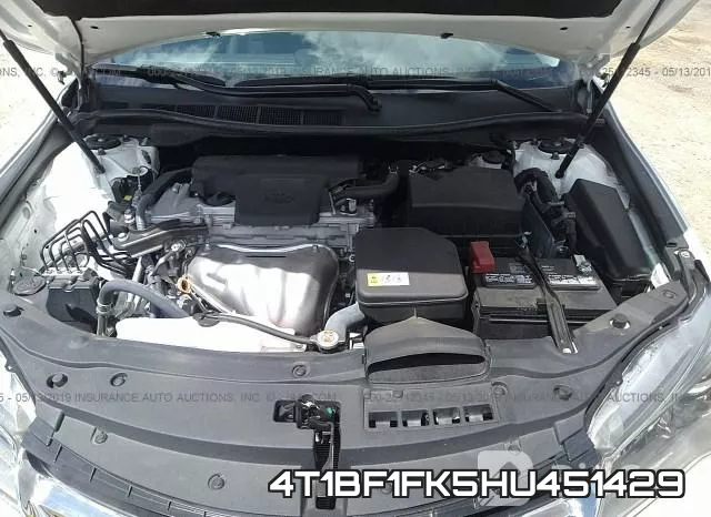 4T1BF1FK5HU451429 фото 2