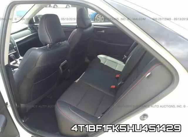 4T1BF1FK5HU451429 фото 8