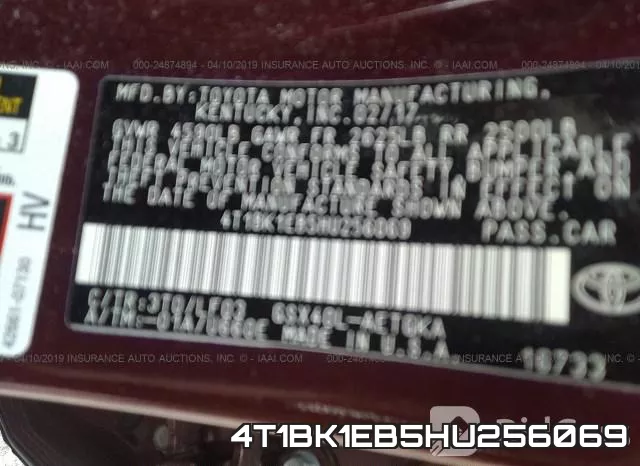 4T1BK1EB5HU256069 фото 10