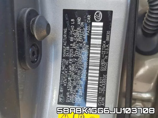 58ABK1GG6JU103708 фото 2