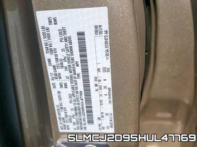 5LMCJ2D95HUL47769 фото 2