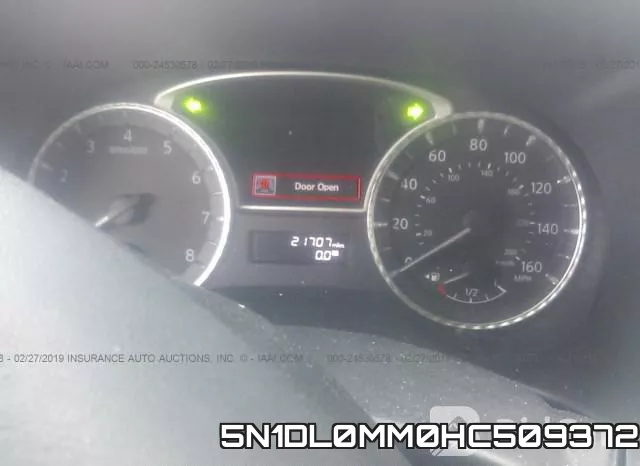 5N1DL0MM0HC509372 фото 8