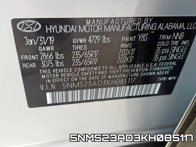 5NMS23AD3KH085117 фото 2
