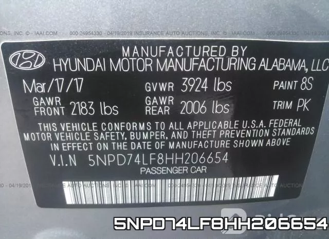 5NPD74LF8HH206654 фото 10