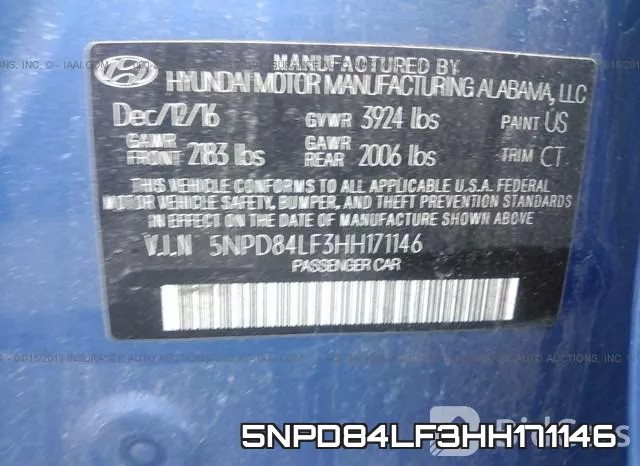 5NPD84LF3HH171146 фото 10