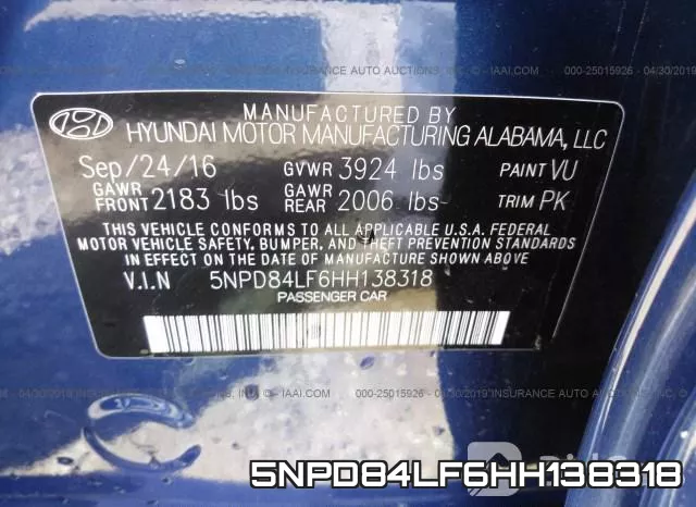 5NPD84LF6HH138318 фото 10