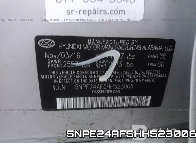 5NPE24AF5HH523006 фото 10