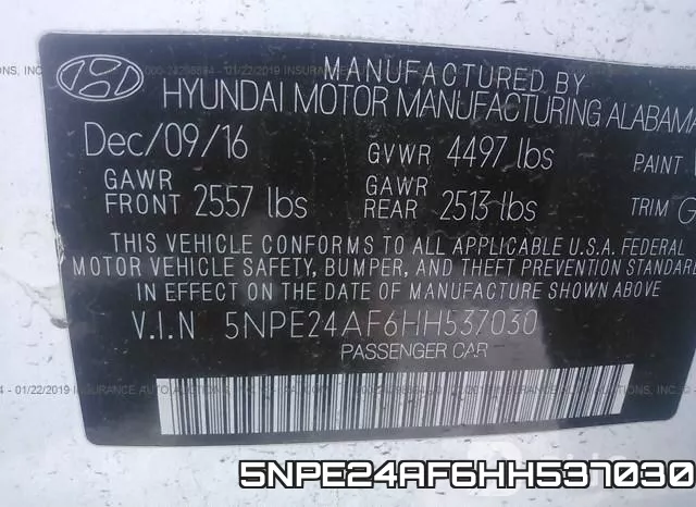 5NPE24AF6HH537030 фото 10